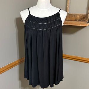 Allie rose Black spaghetti strap tank Top size Large
